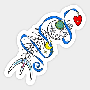 I Dreamt of this Dream Fish Sticker